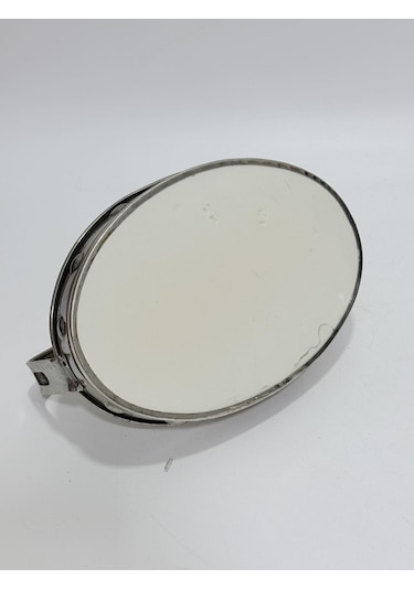 Antika Gümüş Kaplama Porselen Tabanlı Tepsi 23x11cm