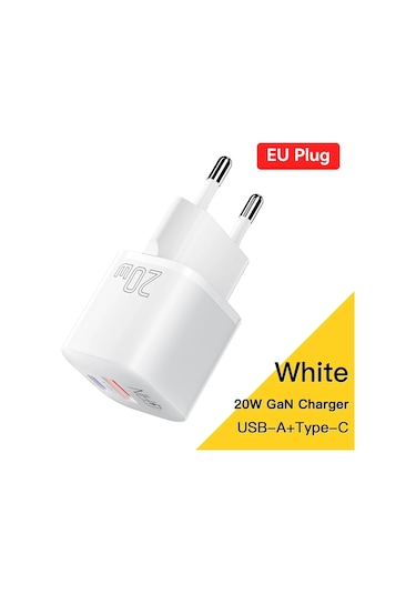 Essager Essager 20w Gan Usb-c Pd Qc3.0 Hızlı Şarj Cihazı İphone Uyumlu 14/13/12/11 Pro Max Mini İpad Chdiğer