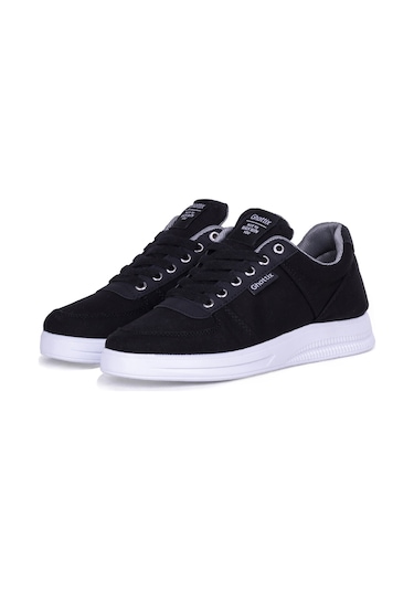 Ayakkabix Yazlık Erkek Keten Ayakkabı Sneaker Siyah