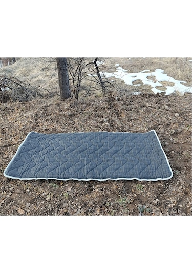 Zishtekstil Tek Kişilik Koyu Antrasit Gri Taşınabilir Katlanır Yatak Karavan Kamp Yatağı Anne Yanı Yer Yatağı