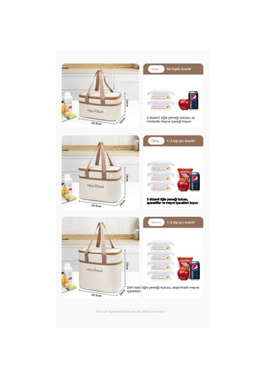 Lıcorıce Açık Piknik Alüminyum Folyo Isı Yalıtım Su Geçirmez Yemek Çantası Benton Çantası Trompet Haki