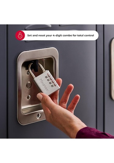 Master Lock Kendi Kombinasyon Asma Kilidinizi Ayarlayın, 4'lü Pak