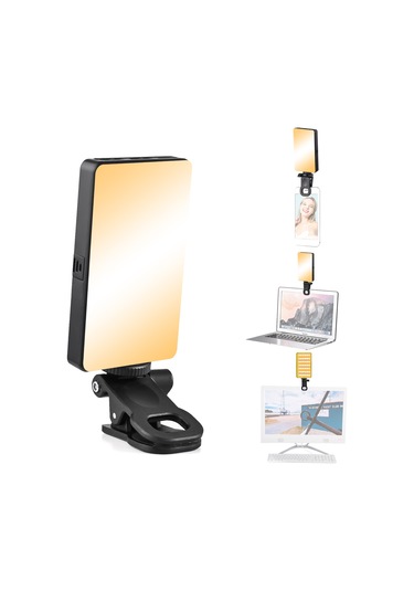 Andoer W140 Cep Klipsli Led Video Işığı Siyah Diğer