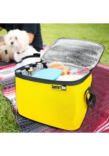 Automix Termos Çanta 15lt Termo Piknik Kamp Soğuk Sıcak Isı Yalıtımlı Yiyecek İçecek Taşıma Çantası Sarı 1 Adet