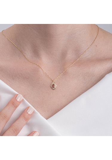 Vintage Zultanit Taşlı Minimal Tarz Tasarım 925 Ayar Doğal Taşlı Gümüş Kolye