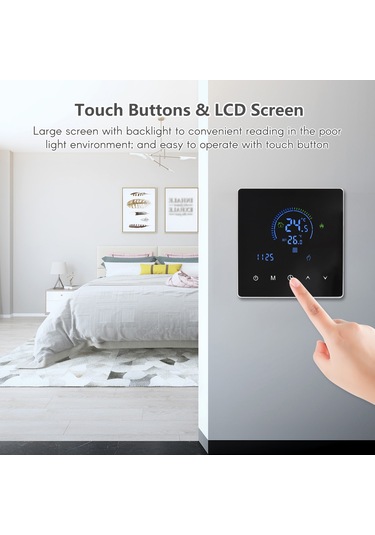 Suofeng Akıllı Su Termostatı - Lcd Ekranlı, 5+2 Programlama, Geniş Voltaj 90-240v