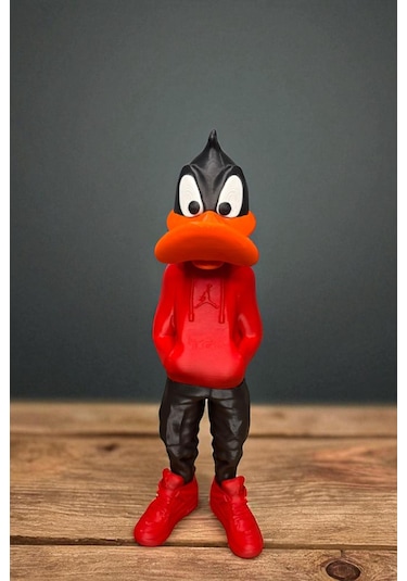 26 Cm 3d Baskı Daffy Duck Figürü, Looney Tunes Figür, Çizgi Film Figürü