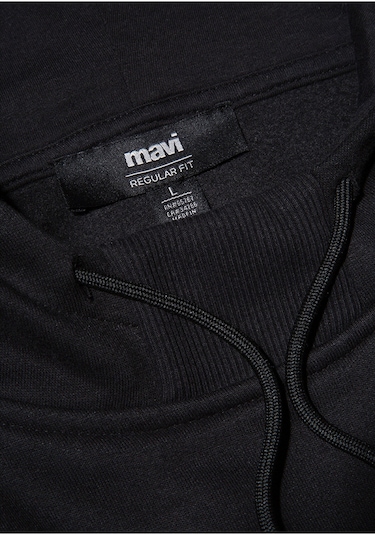 Mavi Baskılı Kapüşonlu Siyah Sweatshirt 0610960-900