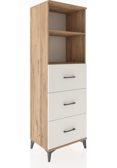 Hyperion Dolap 2 Raflı 3 Çekmeceli 60x44x182 Çam-aytaşı Çam