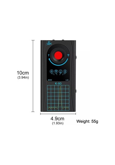 Sones K93 Sinyal Dedektörü Gps Konum Belirleme Kamerası Gizlice Fotoğraf Çekmeyi Önleyici Dedektörü