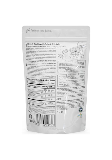 OG natural Organik Bebek Bisküvisi 300 G +6 Ay