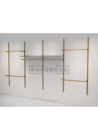 Mağaza Raf Sistemi, Askılık Sistemi, Butik , Mağaza Stand-245x200 Antrasit