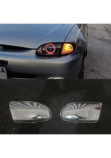 Hyundai Accent Yumurta Kasa Şeffaf Far Camı 1998 Sağ-sol
