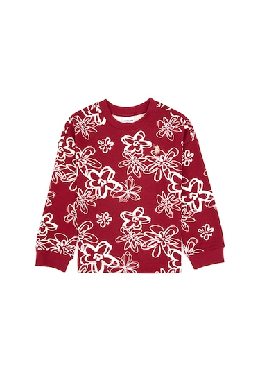 U.s. Polo Assn. Kız Çocuk Sweatshirt 50317957-vr104 Koyu Frambuaz/dark Raspberry