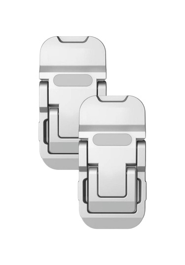 Jeemson Çinko Alyüminyum Katlanabilir 2 Açı Ayarlanabilir, Soğutucu, Gizli Özel Laptop Dizüstü Bilgisayar Tablet Klavye Tutucu Stant 2 Adet Gümüş