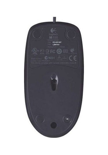 Logitech M100R USB Kablolu Mouse