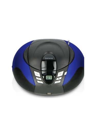Lenco Scd-37 Usb Mavi - Taşınabilir Fm Radyo Cd'si Ve Usb Oynatıcı - Mavi