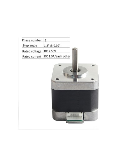 Geeroyoo 42 Adım Motoru - 2 Fazlı 1.8 Düşük Gürültülü 3d Yazıcı Parçası Anycubic Mega Vyper Uyumlu