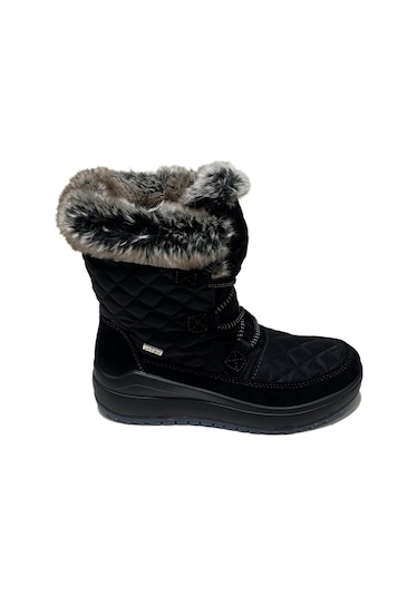Bot Kadın Diğer 6305r 41j Jacalu Textile Upper And Leather-pu Sole Black Siyah