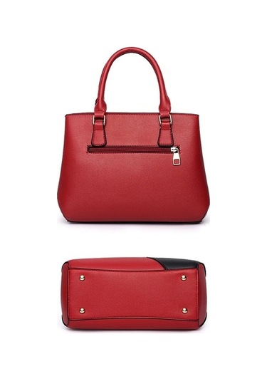 Wondernest A51 Haki Renkli Colorblock Bayan Çanta, Küçük Tasarım Haki