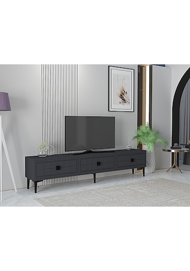 Tsa1801a - Yuka Tv Stand Antrasit 180cm Antrasit / Koyu Gri