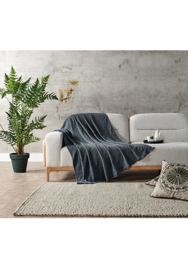 Adora Koltuk Şalı İndigo - 130x170 Cm