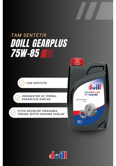 Doill Gearplus 75W-85 Tam Sentetik GL-5 / GL-4 /GL-4 Plus Manuel Şanzıman Yağı 1 L