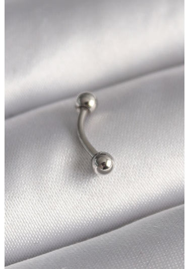 Forwhat Zarif Kadın İçin Silver Çelik Topçuk Piercing Çok Renkli