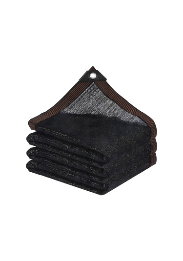 Qingmipy Siyah Yüksek Yoğunluklu Pe Gölge Tulu - 90% Gölge Oranı, Yağmursuz, Nemli, Soğutucu, Uv Dayanıklı - 2m X 5m Boyutunda