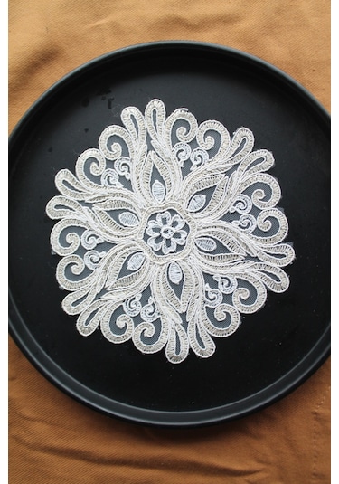 6 Adet Fransız Tarzı Modern Gold Simli Madame Bardak Altlığı & Ko Altın