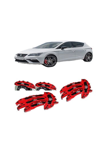 SEAT LEON FR KIRMIZI 4-LÜ KALİPER KAPAGI