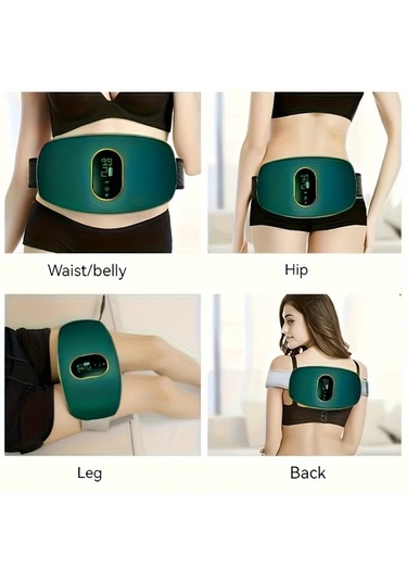 Fochsia Yeşil Usb Şarj Edilebilir Tam Vücut Masaj Kemeri Zayıflama Şekillendirme Erkek Kadın Uygun Hediye Altın
