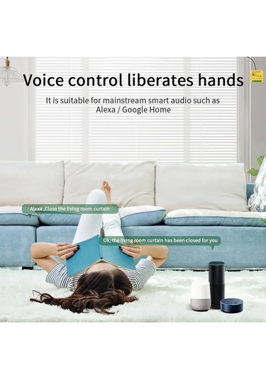 Kosona Tuya Wifi Perde Kontrol Modülü - Akıllı Uzak Kumanda, Zamanlama, Ses Kontrolü Alexa/google , Cihaz Paylaşımı - Ağ Geçidi Gerektirmez Tuya Wifi