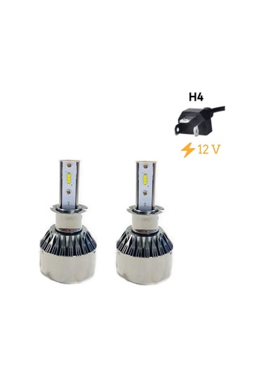 Space Led Far Ampulü Küçük Kasa Beyaz H4/36W /4800Lm /12 / Laam90