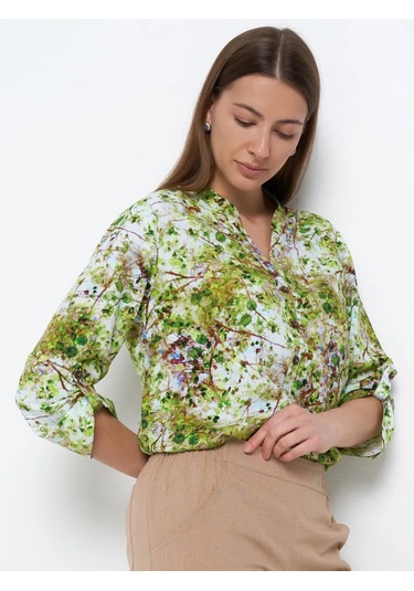 Adele Kadın Oversize Pamuklu Gömlek 441523947 Yeşil