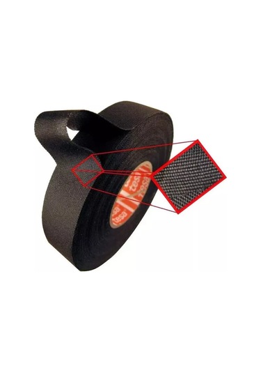 Tesa Tesa 51036 Elektrik Bandı 3 Adet 25 Metre 19mm Pet Kumaş 179658176