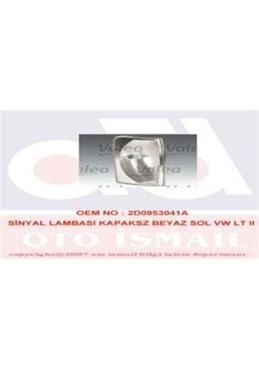 VALEO 87265 X Sinyal Duysuz Sol VW Lt II 05/96-05/03 Beyaz O