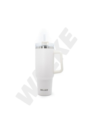 Walke Luxury Pipetli Bardak Termos 1.2 Litre Bej Bej