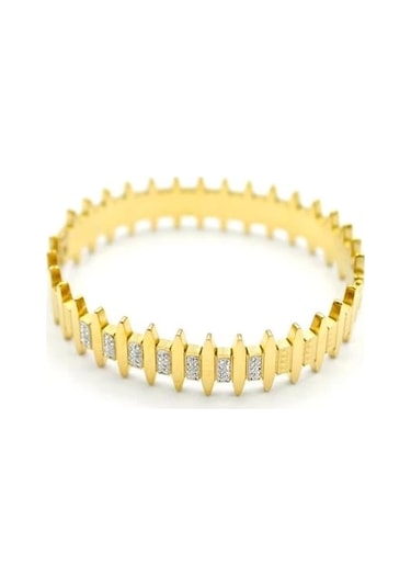 Çubuk Bilezik - Altın Çok Renkli