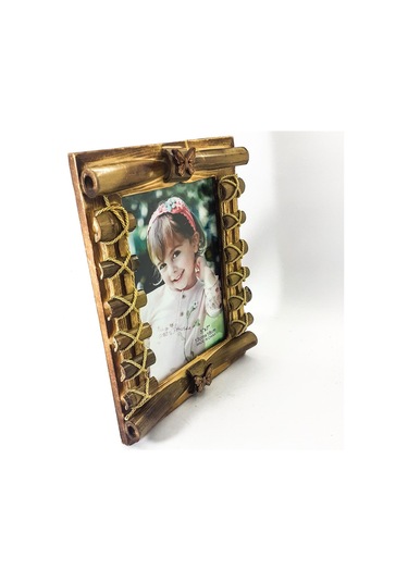 Kişiye Özel Ahşap Bambu Desenli Çerçeve 112