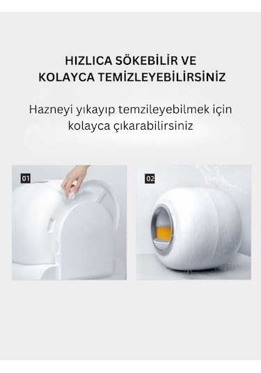 Aıcat Akıllı Kedi Tuvaleti Kum Kabı