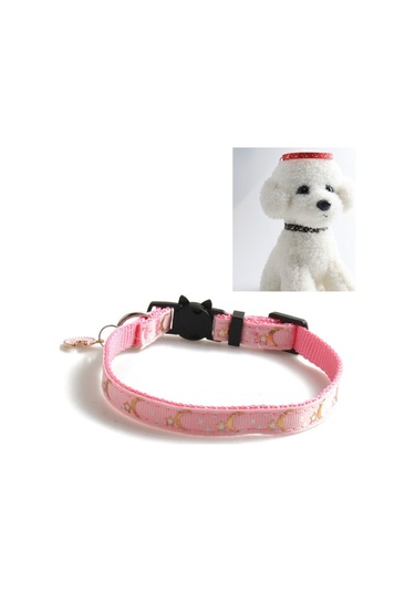 Kolyeli Dokuma Kedi Yaka Yıldız Ay For 1x28cm Mavi Siyah Kırmızı Pembe Kırmızı