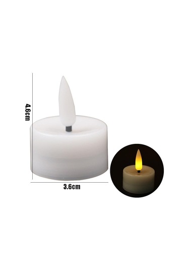 Sıcak Beyaz 12 Adet/takım Alevsiz Led Mumlar Yanıp Sönen Işıklar Doğum Günü Düğün Parti Elektrikli Mumlar Noel Masa Dekorasyon Işık Xyz