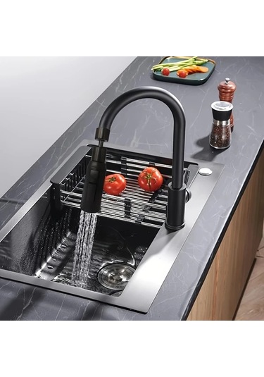 Chuangyinshop Siyah 3 Modlu Su Sıçratmayan Musluk Uzatıcı - Dönen Su Kontrolü Dayanıklı Mutfak Bataryası Siyah