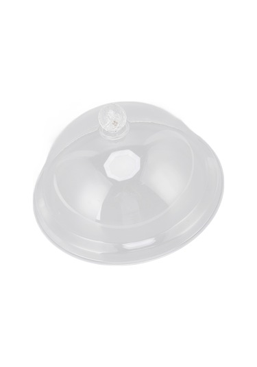 Fosenze Akrilik Gıda Koruyucu Kapağı, 35 Cm Büyük Boy, Şeffaf, Toz Ve Nem Koruma, Ergonomik Tutamaklı Mutfak Kapağı