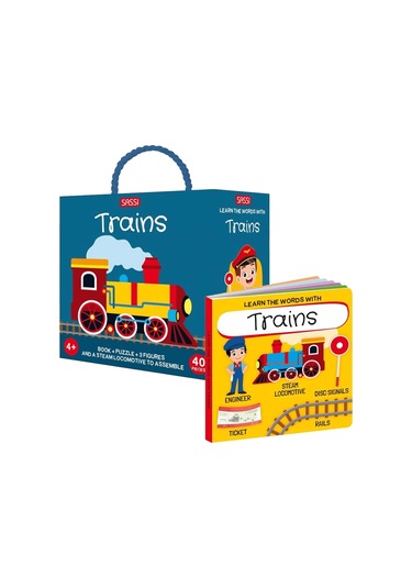 Learn The Words With Trains Canlı Renkler