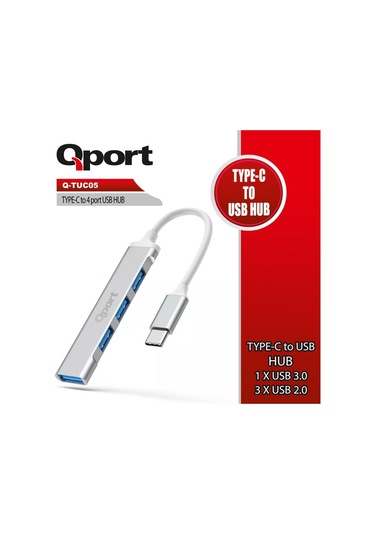 Qport Q-TUC05 Type-c To 4 Port Usb Çoklayıcı