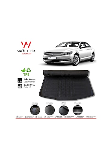 Volkswagen Passat B8.5 B8 Bagaj Havuzu 2015 2022 3D Wöller Esn