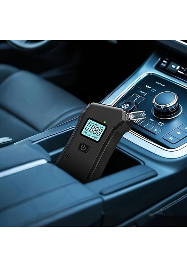 Motion003 Profesyonel Alkol Test Cihazı Siyah Yüksek Hassasiyetli 0001 Bac Lcd Ekran 5 Ağızlık Taşınabilir