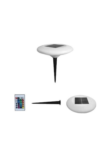 Ebitda Güneş Enerjili Bahçe Lambası - Rgb Dekoratif Işıklar - Topraklama Fişi - Pe Malzemeli - Uzaktan Kumanda İle Kontrol Edilebilir